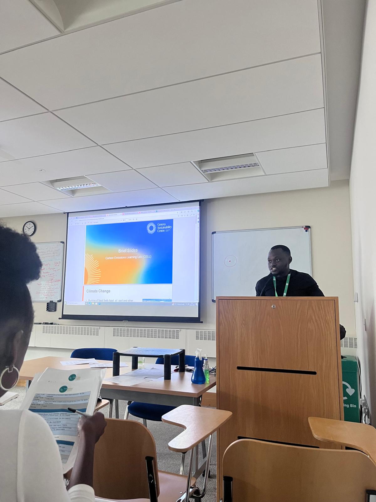 Victor Femi-Lawal presenting at European and Developing Countries Clinical Trials Partnership Forum 2025